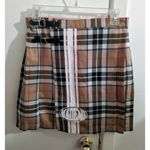Mademe New York Plaid Mini Skirt XS RARE Y2K Fall Trendy